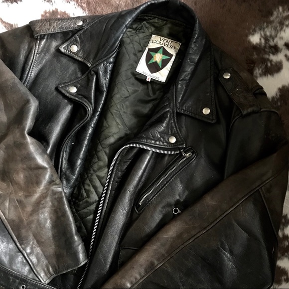 Vintage leather jacket - Picture 3 of 4